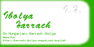 ibolya harrach business card